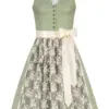 Mini Dirndl 60 cm hellgrün creme Liora 010192 ~ 32