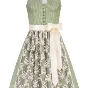 Mini Dirndl 60 cm hellgrün creme Liora 010192 ~ 32