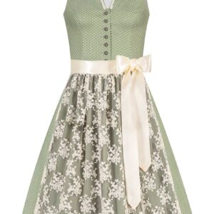Mini Dirndl 60 cm hellgrün creme Liora 010192 ~ 32