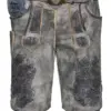 Lederhose kurz mit Gürtel stein Königsmörder 009493 ~ 52