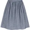 Dirndlschürze mit Rankenmuster (65 cm) ~ XL ~ blau