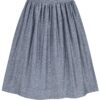Dirndlschürze mit Rankenmuster (65 cm) ~ XL ~ blau