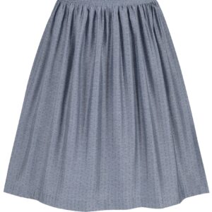 Dirndlschürze mit Rankenmuster (65 cm) ~ S ~ blau