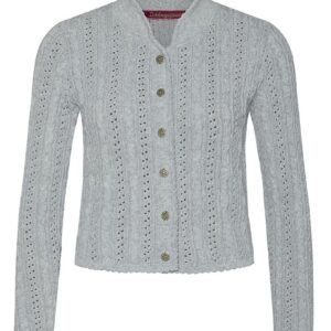 Trachten Strickjacke hellgrau Franzi 009526 ~ 30