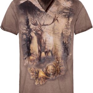 Trachtenshirt DIETRICH ~ S ~ braun