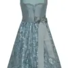 Dirndl AMPFING (65 cm) ~ 32 ~ Petrol