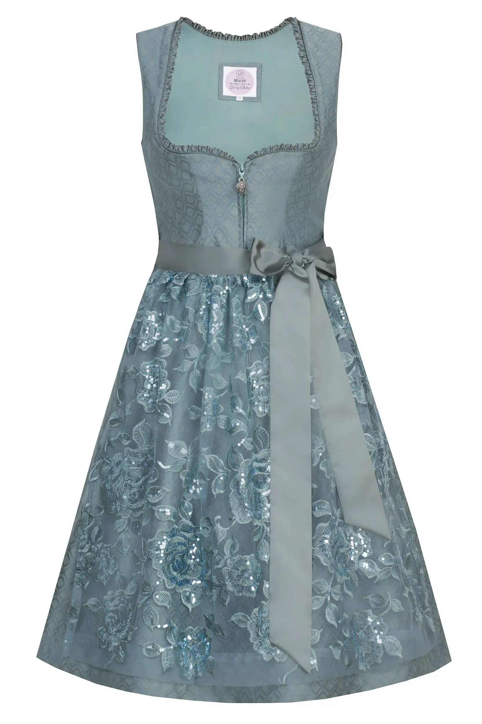 Dirndl AMPFING (65 cm) ~ 32 ~ Petrol