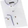 Trachtenhemd VINZENT (slim fit) ~ 44 ~ weiß