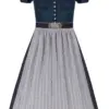 Dirndl HANNI (75 cm) ~ 32 ~ dunkelblau