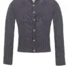 Trachten Strickjacke grau Marlene 003188 ~ 34