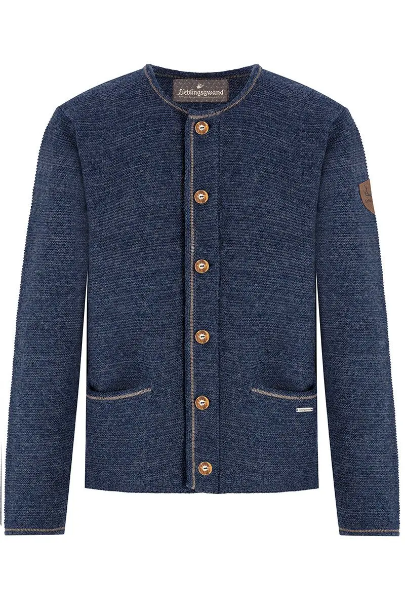 Trachten Strickjacke dunkelblau Ferdi 013717 ~ 46