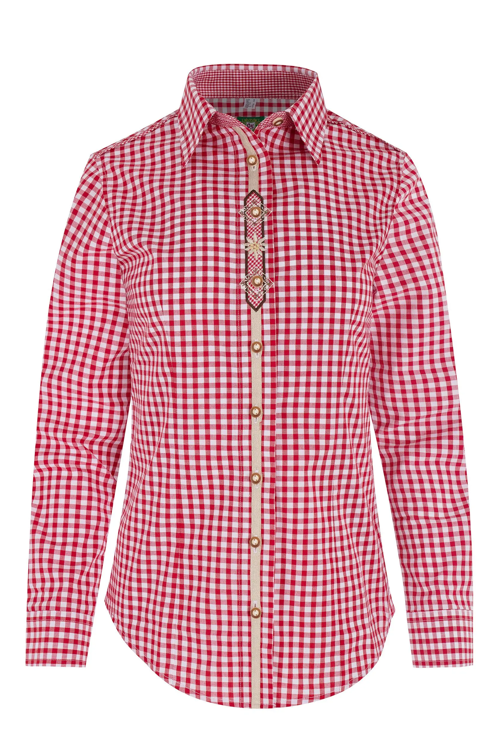 Trachtenbluse im Landhaus-Stil ~ 46 ~ rot