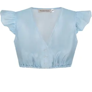 Dirndlbluse DIANA ~ 32 ~ hellblau