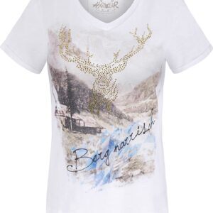 Trachtenshirt ANTONIA ~ S ~ weiß