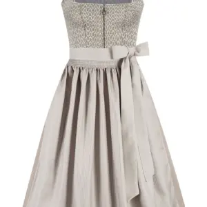 Midi Dirndl 70 cm grau taupe Rebecca 015870 ~ 38