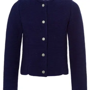 Mädchen Trachten Strickjacke dunkelblau Marina 002386 ~ 86