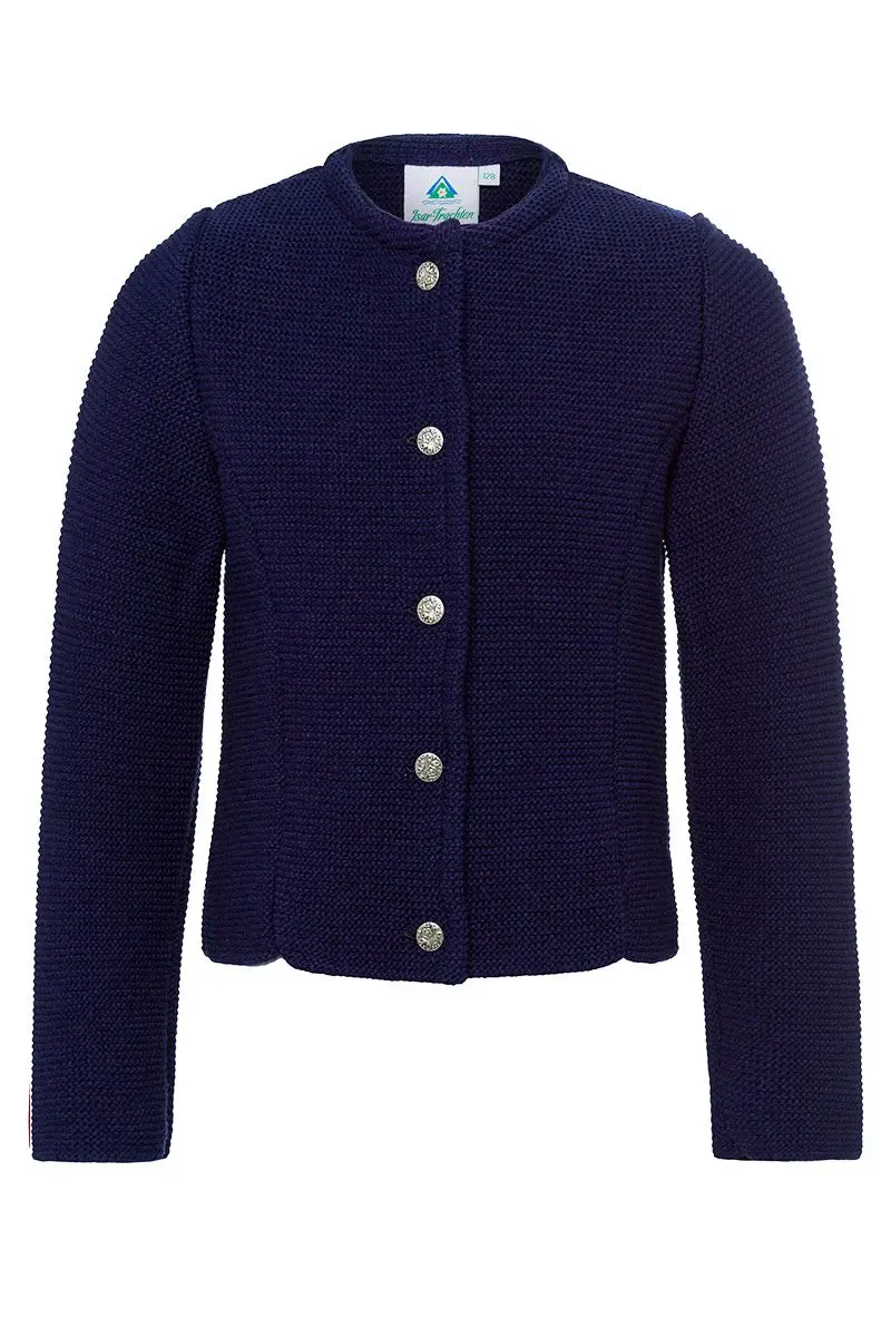 Mädchen Trachten Strickjacke dunkelblau Marina 002386 ~ 86