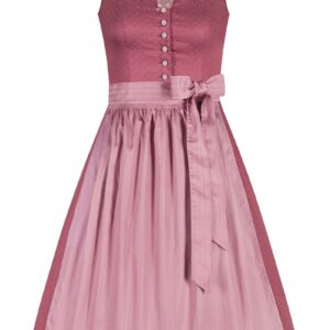 Midi Dirndl 65 cm rosenholz altrosa Julie 009990 ~ 32