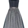 Dirndl JULIA (80 cm) ~ 46 ~ dunkelblau