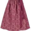 Dirndlschürze mit Ornamenten (70 cm) ~ L ~ bordeaux