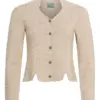 Trachten Strickjacke natur mit Stehkragen Anja 005072 ~ 32