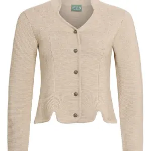 Trachten Strickjacke natur mit Stehkragen Anja 005072 ~ 32