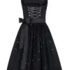 Mini Dirndl 60cm schwarz Antonia 008199 ~ 36