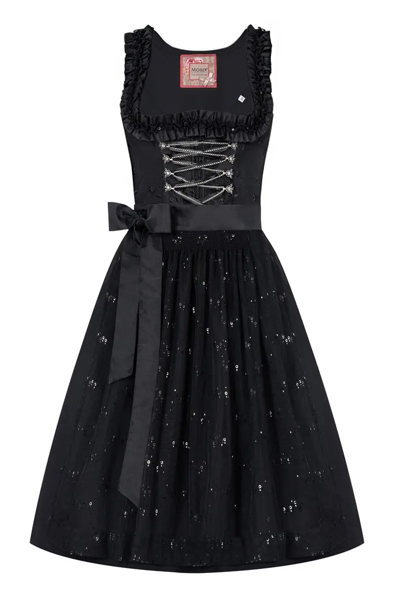 Mini Dirndl 60cm schwarz Antonia 008199 ~ 36