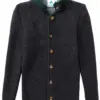 Kinder Trachten Strickjacke anthrazit grün 001166 ~ 92