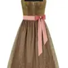 Dirndl THERESIA (80 cm) ~ oliv ~ 38