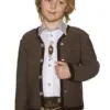 Kinder Trachten Strickjacke dunkelbraun 140368 ~ 80