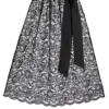 Dirndlschürze aus Blumenspitze (60 cm) ~ XS ~ schwarz