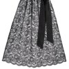 Dirndlschürze aus Blumenspitze (60 cm) ~ XS ~ schwarz
