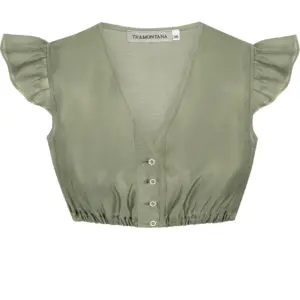 Dirndlbluse DIANA ~ oliv ~ 32
