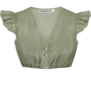 Dirndlbluse DIANA ~ oliv ~ 32