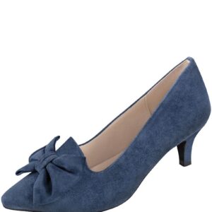 Pumps dunkelblau mit Schleife Julie 016172 ~ 40