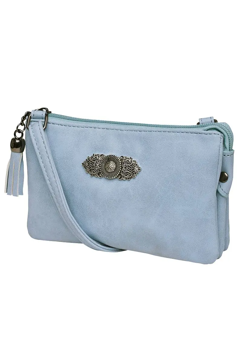 Dirndltasche Sophie mit Ornament 008413 ~ hellblau