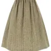 Dirndlschürze mit Schmuck-Schließe (70 cm) ~ XS ~ salbei