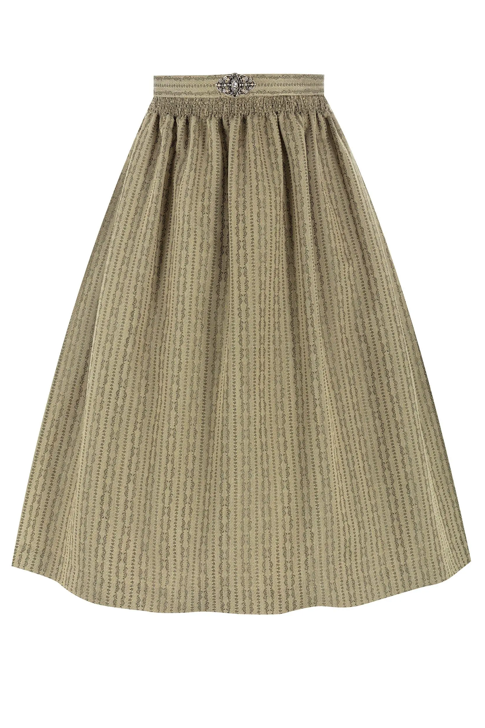 Dirndlschürze mit Schmuck-Schließe (70 cm) ~ salbei ~ XS