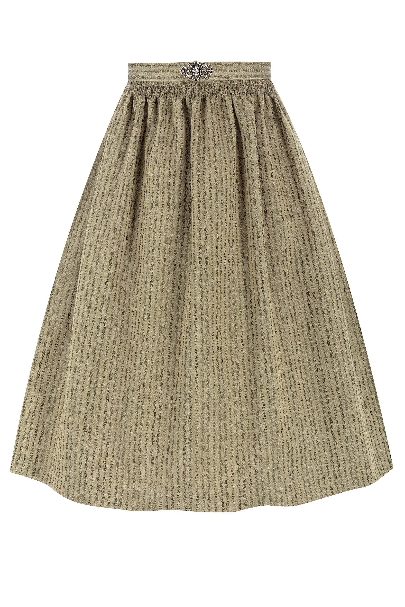 Dirndlschürze mit Schmuck-Schließe (70 cm) ~ XS ~ salbei