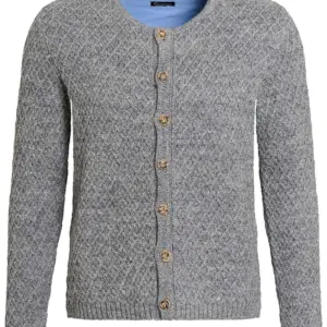 Trachten Strickjacke grau Xaver 012179 ~ 44