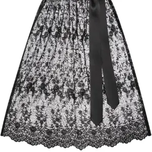 Dirndlschürze TIFFANY (65 cm) ~ schwarz ~ 32