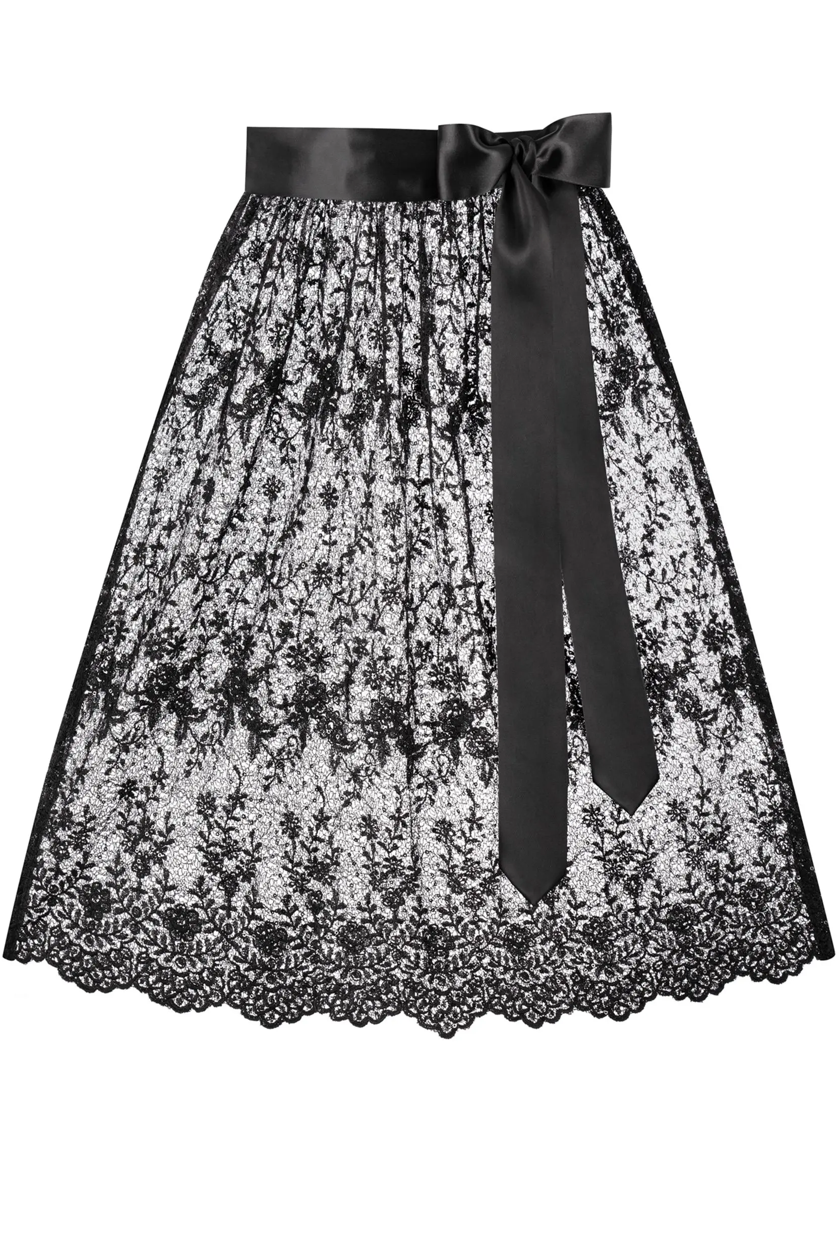 Dirndlschürze TIFFANY (65 cm) ~ schwarz ~ 32