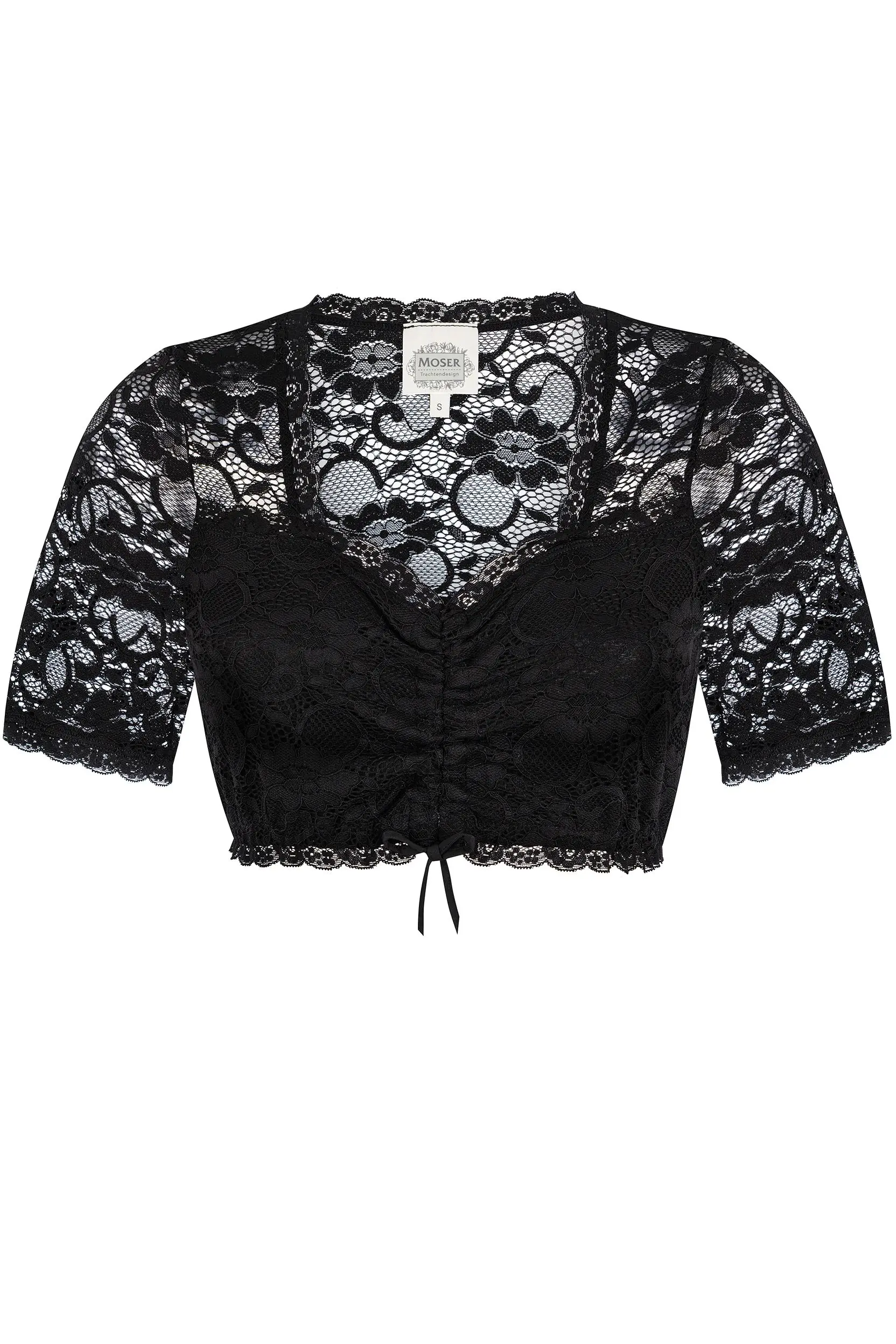 Dirndlbluse LINA ~ schwarz ~ XS
