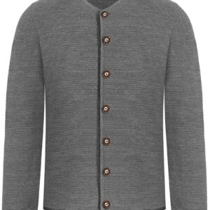Trachten Strickjacke grau anthrazit Aloisius 015290 ~ 54