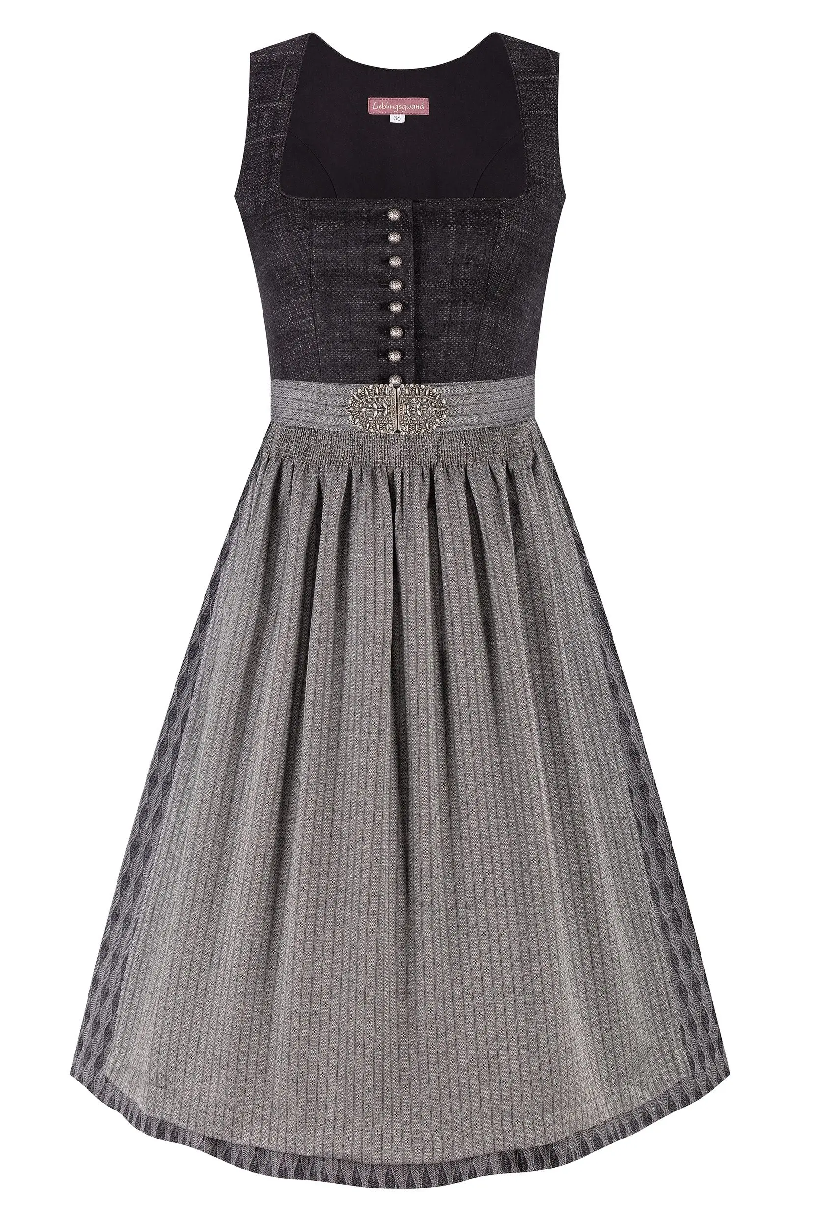Dirndl KATHI (70 cm) ~ 32 ~ anthrazit