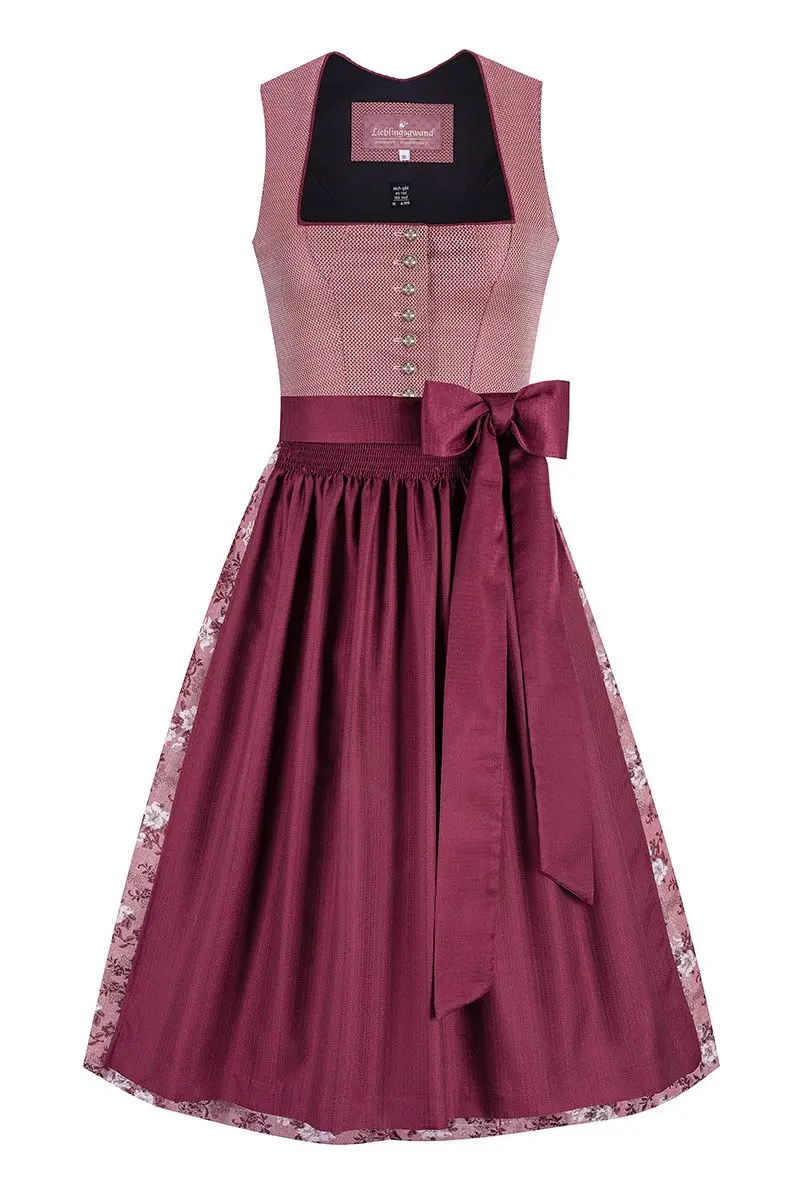 Midi Dirndl 70 cm beere Mina 016441 ~ 36