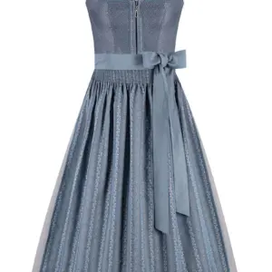 Dirndl lang 85 cm blau grau Lina 014178 ~ 44
