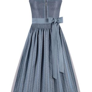 Dirndl lang 85 cm blau grau Lina 014178 ~ 44