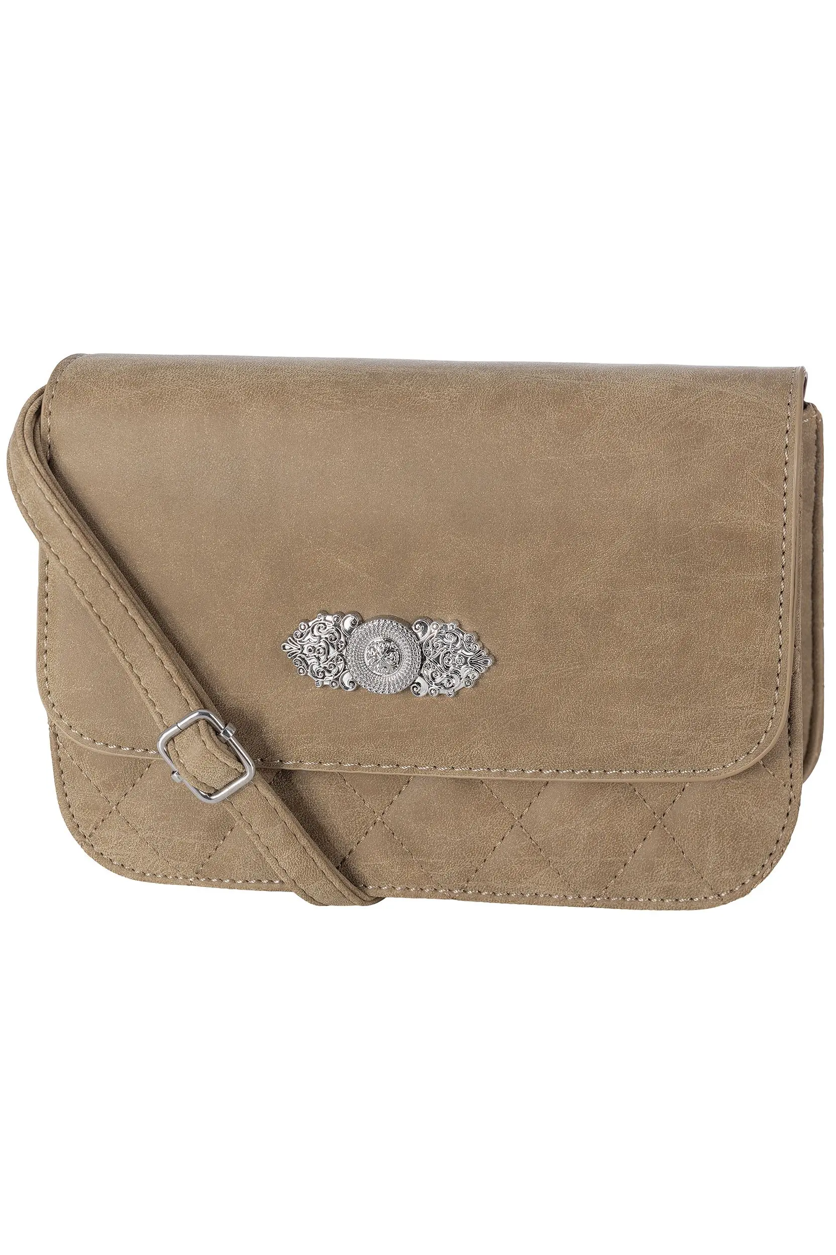 Trachtentasche mit Steppung ~ taupe